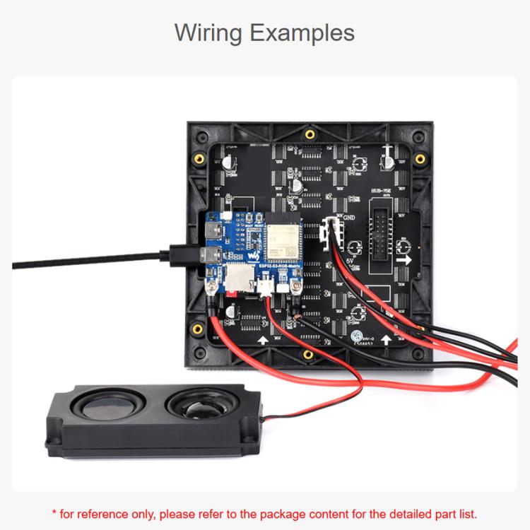 Waveshare ESP32-S3 RGB Matrix Driver Board Onboard Dual Microphones Array, Supports 2.4 GHz Wi-Fi And Bluetooth 5, ESP32-S3 RGB Matrix