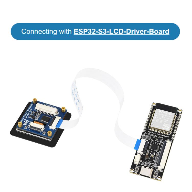 Waveshare 1.54inch Touch LCD Display Module 240×240 Resolution, IPS Panel, SPI And I2C Communication Interfaces, 34370
