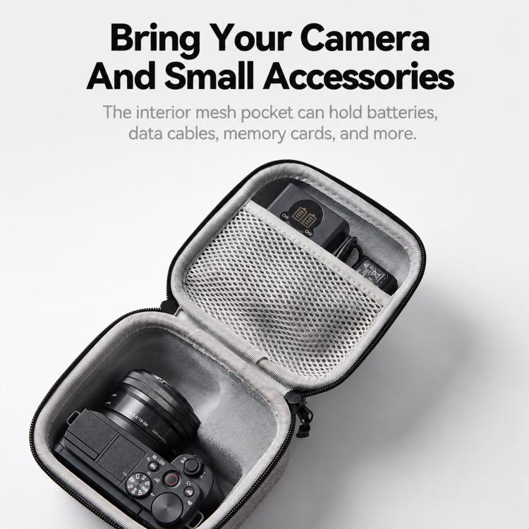 Baona BN-FH003 For Sony ZV-E10 / ZV-E10 II Hard EVA Camera Case Protective Travel Pouch With Mesh Pocket