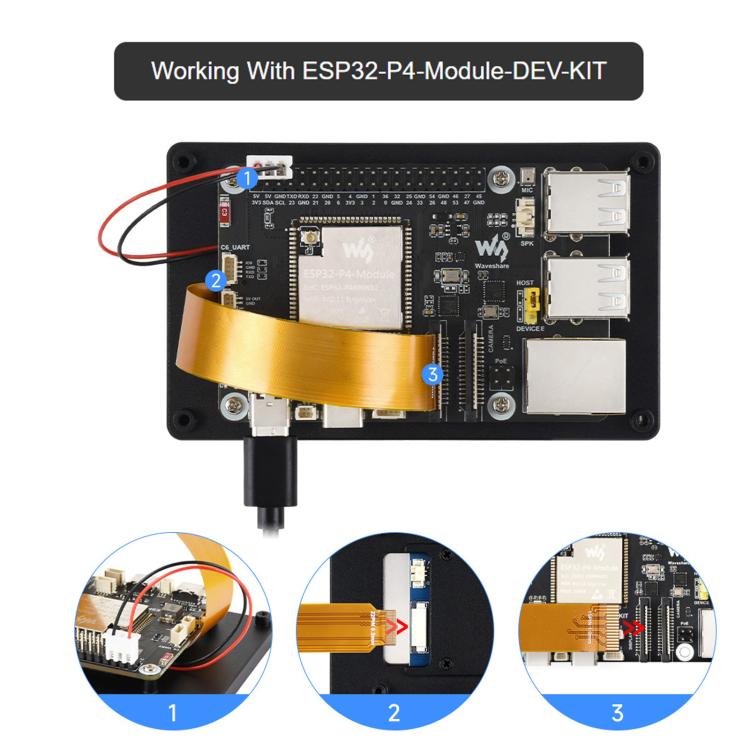 DSI Capacitive Touch Display 480 × 800 Resolution, IPS Display Panel, Waveshare 4inch, Waveshare 4.3inch