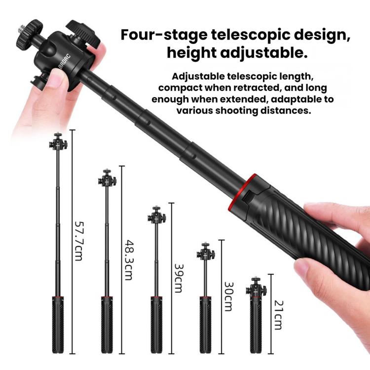 For DJI Osmo Pocket 4 / Action 6 / GoPro BRDRC Selfie Extension Tripod