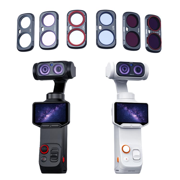 For Insta360 Luna Ultra BRDRC Filter Accessories, UV, CPL, ND16, Black Soft, Anti-Light Pollution, 3pcs /Set CPL + ND16 + Black Soft, 3pcs /Set CPL + Black Soft + Adjustable VND, 4pcs /Set CPL + Black Soft + Anti-Light Pollution + Adjustable VND