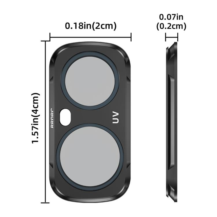 For Insta360 Luna Ultra BRDRC Filter Accessories, UV, CPL, ND16, Black Soft, Anti-Light Pollution, 3pcs /Set CPL + ND16 + Black Soft, 3pcs /Set CPL + Black Soft + Adjustable VND, 4pcs /Set CPL + Black Soft + Anti-Light Pollution + Adjustable VND