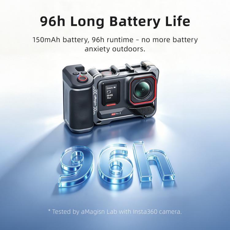aMagisn Bluetooth Xplorer Grip Kit, For Insta360 Ace Pro 2 / Ace Pro / X5, For Insta360 GO Ultra