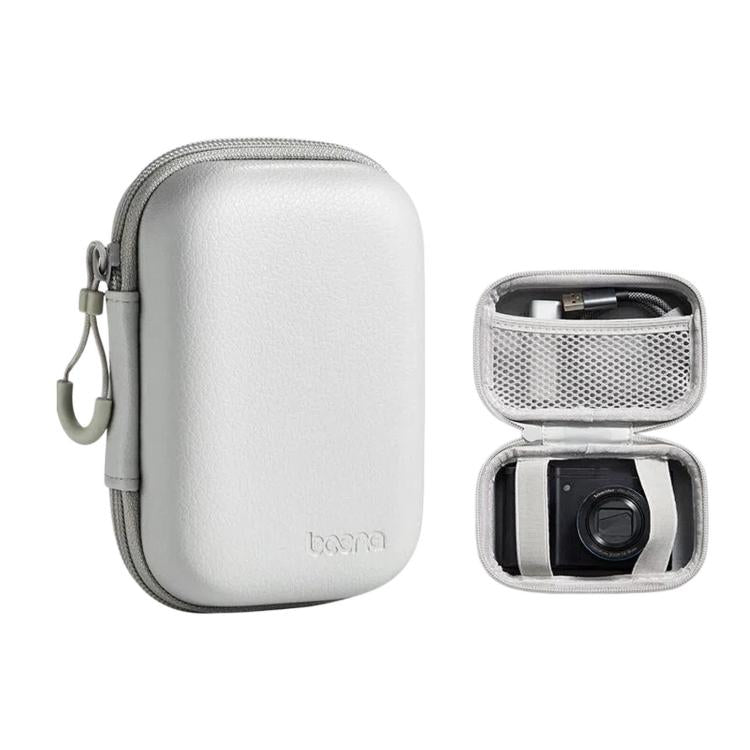 Baona BN-F004 Hard EVA Digital Camera Large Case Shockproof Camera Pouch Bag, Gray, Black, Gray Litchi-grain, Black Litchi-grain