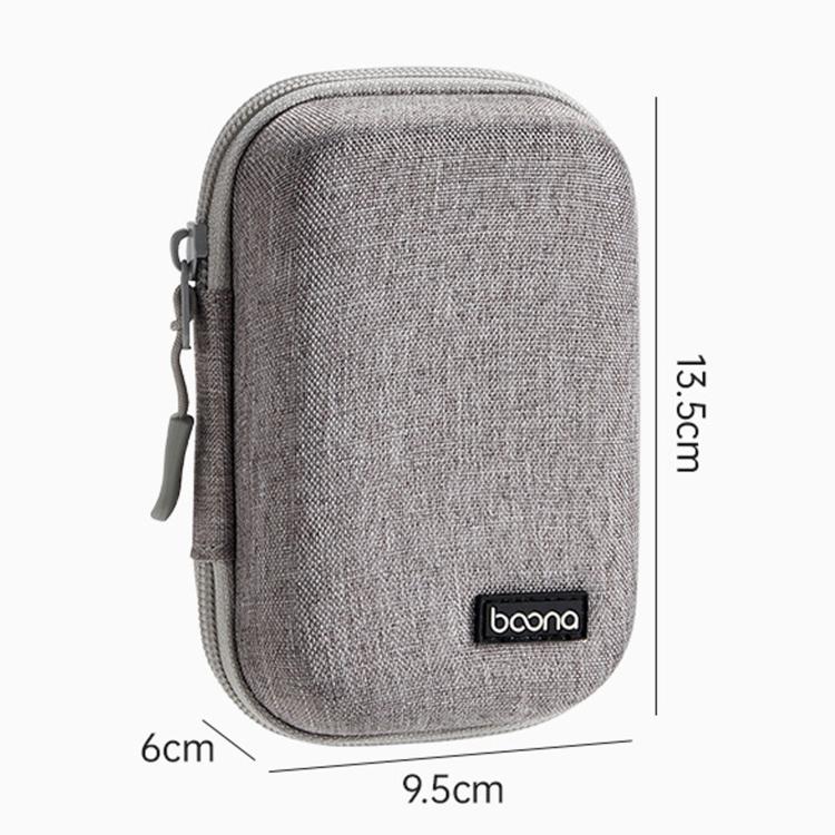 Baona BN-F004 Hard EVA Digital Camera Large Case Shockproof Camera Pouch Bag, Gray, Black, Gray Litchi-grain, Black Litchi-grain