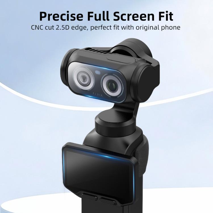 For Insta360 Luna Ultra BRDRC Jet Lens Protector AR Tempered Glass Screen Protector, Screen Protector+Tool, Lens+Screen Protector+Tool