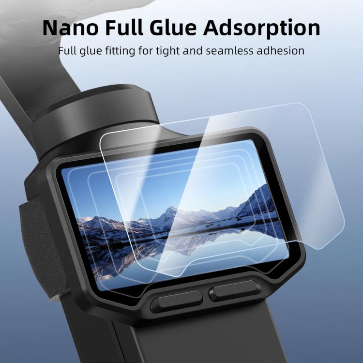 For Insta360 Luna Ultra BRDRC Jet Lens Protector AR Tempered Glass Screen Protector, Screen Protector+Tool, Lens+Screen Protector+Tool