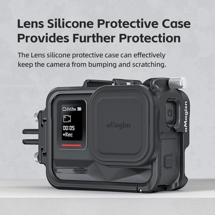 AMagisn Metal Frame Case For Insta360 Ace Pro 2 / Ace Pro / Ace Aluminum Utility Cage With Cold Shoe