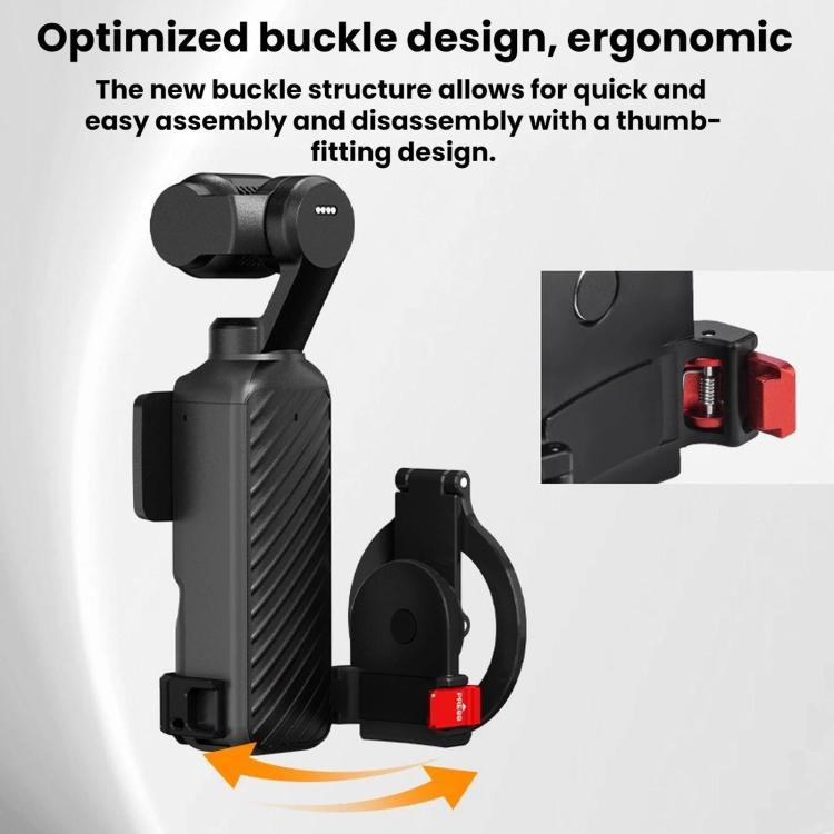 For DJI Osmo Pocket 4 / 4P / 3 BRDRC Teleprompter Magnetic Holder Cold Shoe Extender Phone Clip
