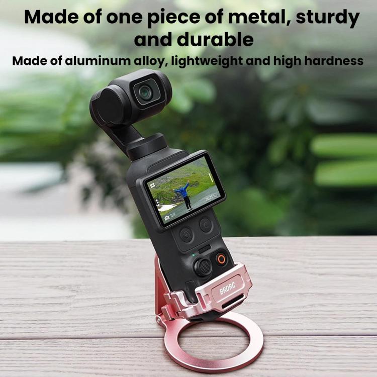 For DJI Osmo Pocket 4 / 4P / 3 BRDRC Teleprompter Magnetic Holder Cold Shoe Extender Phone Clip