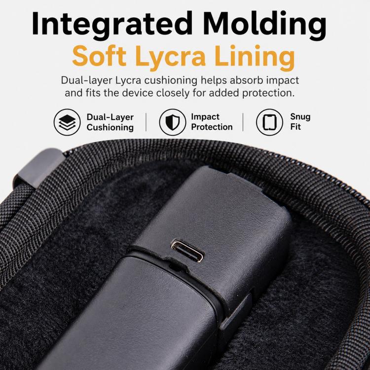 For Insta360 Luna Ultra Portable Carrying Case Hard EVA Travel Storage Bag with Carabiner