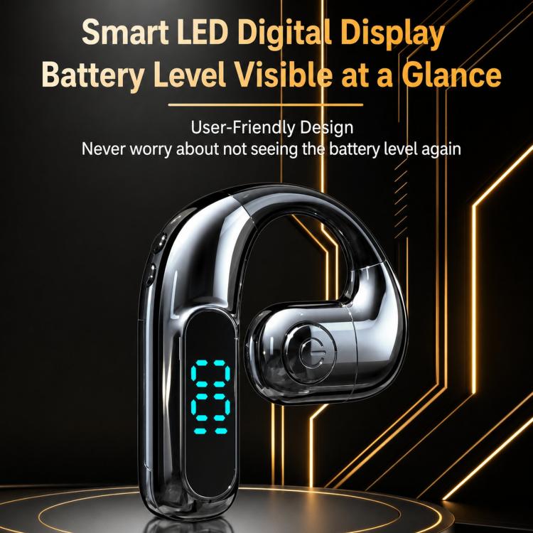 P80 Open Ear Bluetooth Earphone Rotatable Wireless Business Earphone With LED Power Display, P80