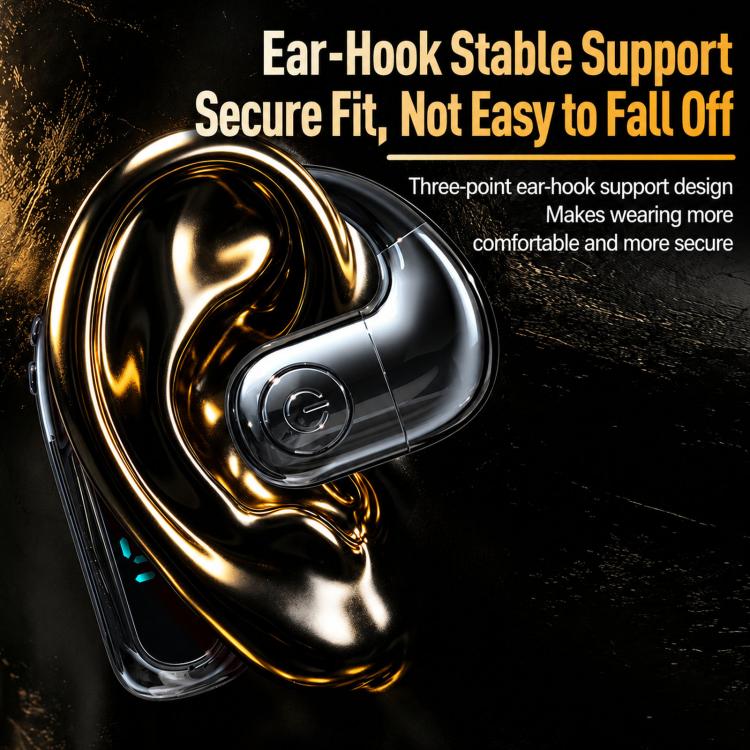 P80 Open Ear Bluetooth Earphone Rotatable Wireless Business Earphone With LED Power Display, P80