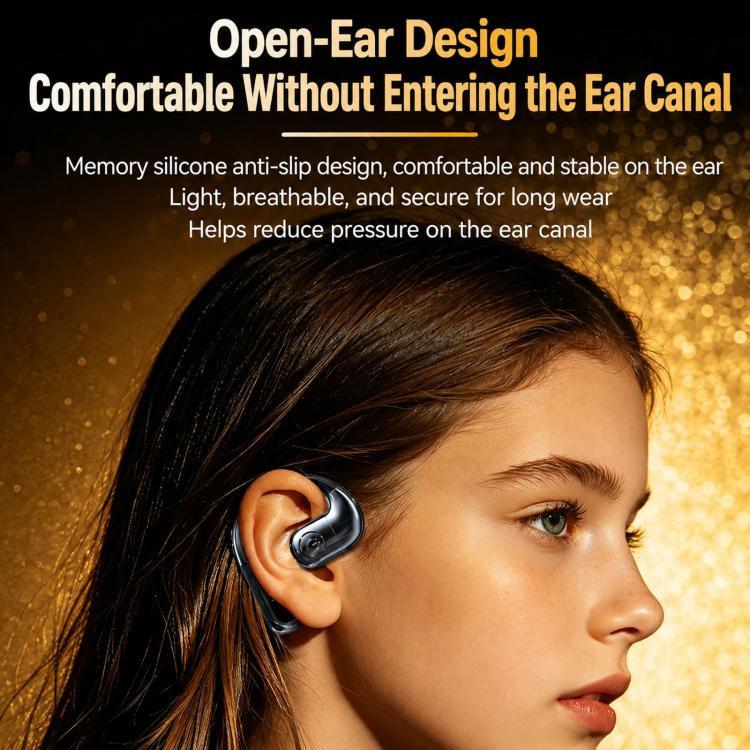 P80 Open Ear Bluetooth Earphone Rotatable Wireless Business Earphone With LED Power Display, P80