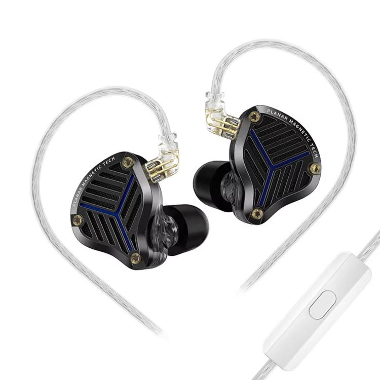KZ-PRX Planar Diaphragm In-Ear Hi-Fi Monitoring 1.2m Wired Earphones, No Mic, With Mic