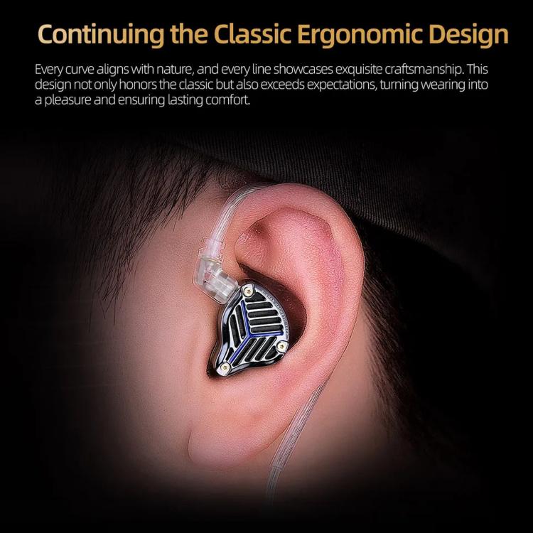 KZ-PRX Planar Diaphragm In-Ear Hi-Fi Monitoring 1.2m Wired Earphones, No Mic, With Mic