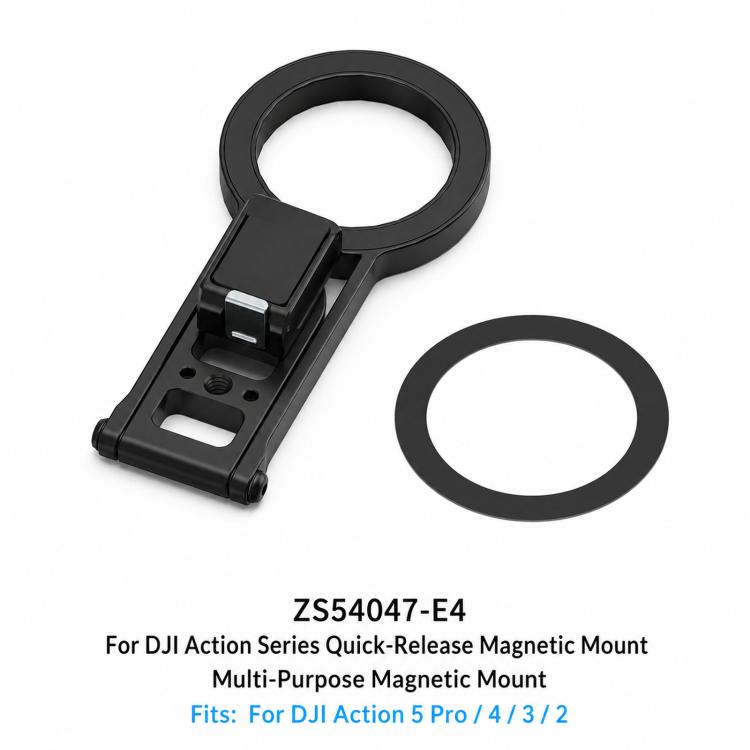 Magnetic Action Camera Mount Base, Universal 2-Prong Ball Joint, For Insta360 GO 3/3S Quick Release, For GoPro 13 Quick Release, For DJI Action 5 Pro/4/3/2 Quick Release, For 1/4inch Screw Hole Camera, Universal 17mm Ball Joint                         ...
