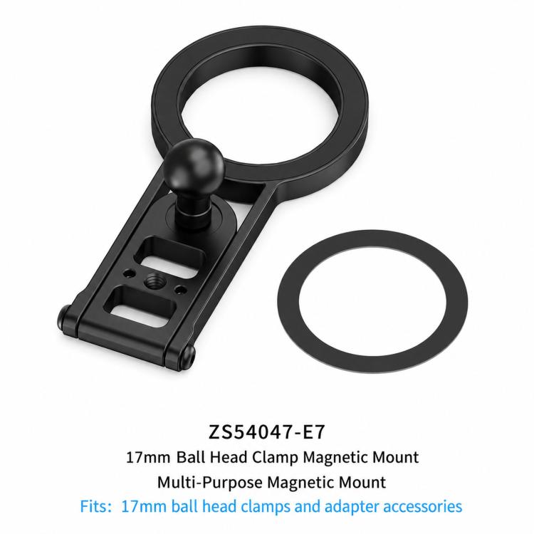 Magnetic Action Camera Mount Base, Universal 2-Prong Ball Joint, For Insta360 GO 3/3S Quick Release, For GoPro 13 Quick Release, For DJI Action 5 Pro/4/3/2 Quick Release, For 1/4inch Screw Hole Camera, Universal 17mm Ball Joint                         ...