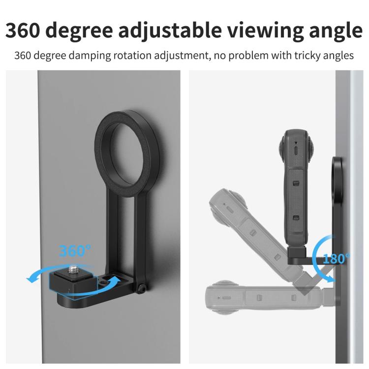 Magnetic Action Camera Mount Base, Universal 2-Prong Ball Joint, For Insta360 GO 3/3S Quick Release, For GoPro 13 Quick Release, For DJI Action 5 Pro/4/3/2 Quick Release, For 1/4inch Screw Hole Camera, Universal 17mm Ball Joint                         ...