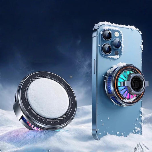17mm Ball Joint Magnetic Phone Cooler 3-Speed Semiconductor Cooling Fan, H8A Cooler Only, with Air Vent Clip C50, with Telescopic Suction Mount C12, with Desktop Live Stand A124, with Floor Tripod KP002, with Air Vent Hook C49