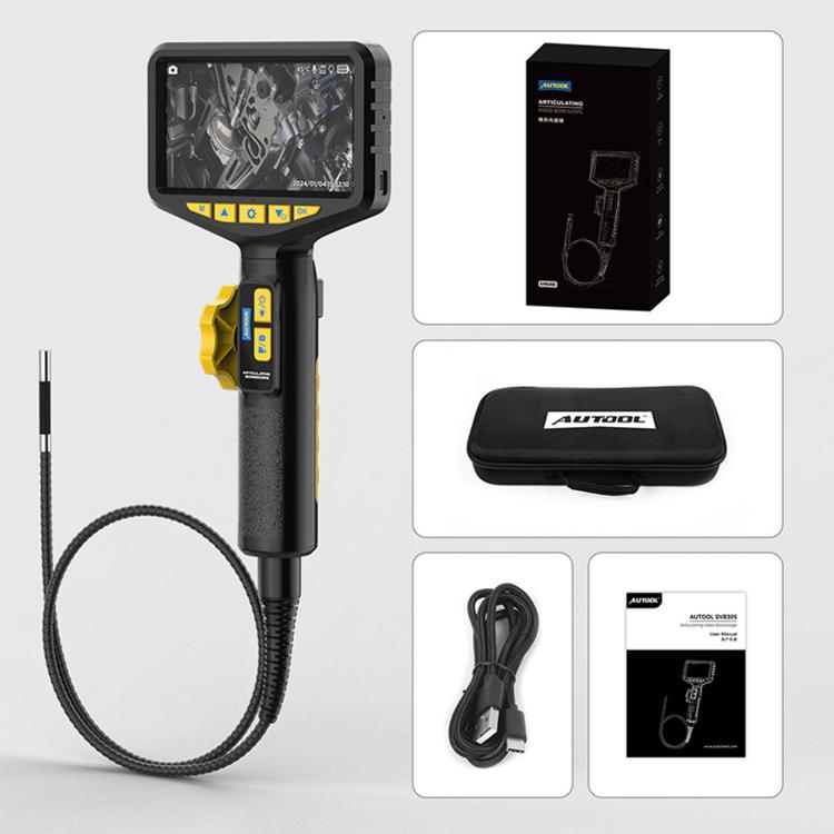 AUTOOL SVB305 1080P High Definition Visual Endoscope Deposit Inspection Tool For Auto Engine Maintenance, SVB305