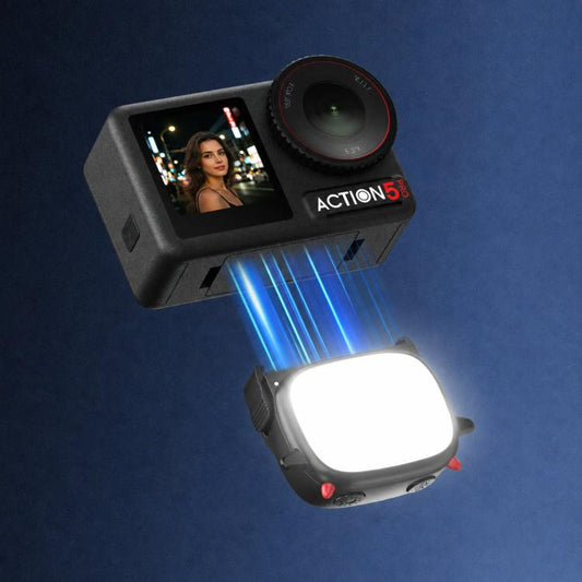 BRDRC Handheld Selfie Monster Fill Light Accessory, For DJI Osmo Action 3 / 4 / 5 Pro, For DJI Osmo Action 6 / Nano
