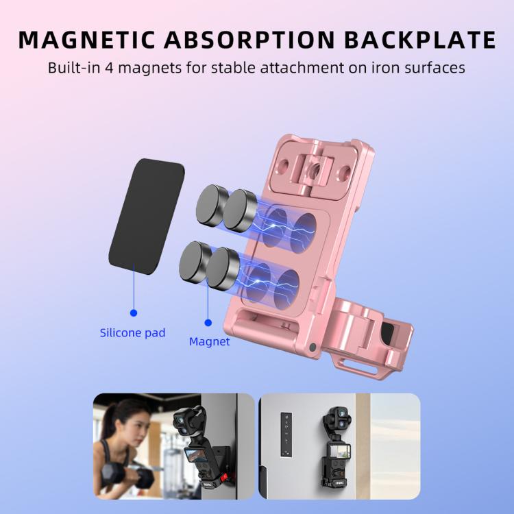 For DJI Osmo Pocket 4P / 4 / 3 BRDRC Multi-functional Magnetic Expansion Dock