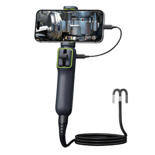 ANYKIT AD100 360-Degree Rotatable Industrial Endoscope IP67 Waterproof HD Auto Repair Borescope, AD100