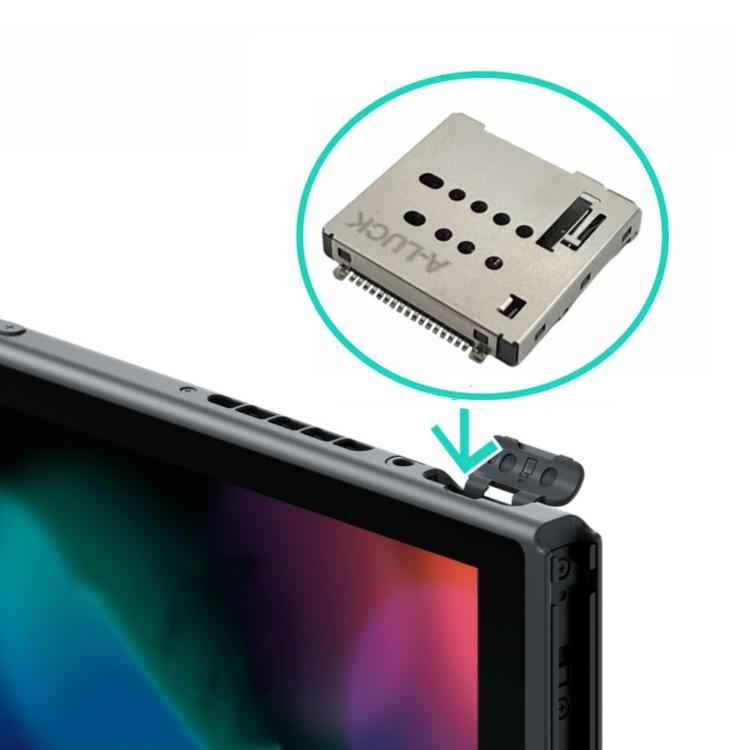 Game Card Slot Reader Socket Compatible with Nintendo Switch / Lite / OLED Consoles Cartridge Slot Port Pin, Card Slot Reader Socket