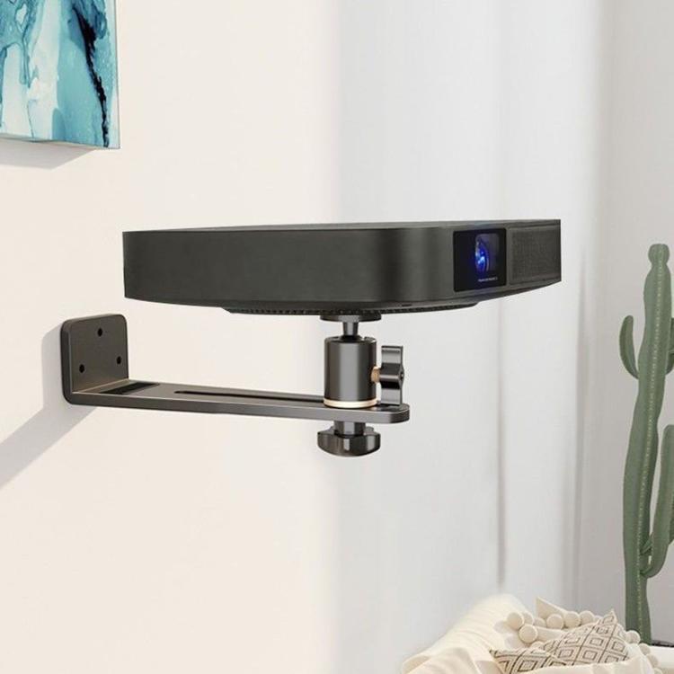 Projector Wall Mount Bracket With 1/4 inch Screw 360 Adjustable Slide Rail Bedside Stand