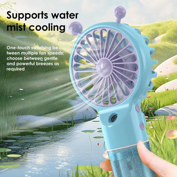 Snail Shaped Handheld Mist Fan Hydrating Portable Rechargeable Mini Fan