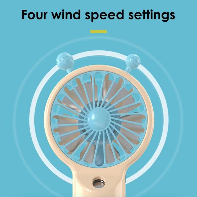 Snail Shaped Handheld Mist Fan Hydrating Portable Rechargeable Mini Fan