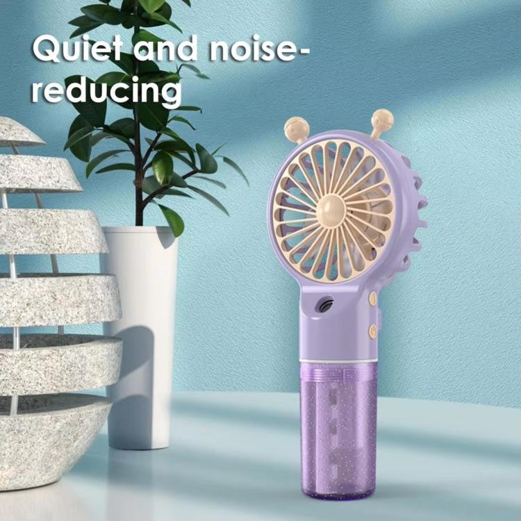 Snail Shaped Handheld Mist Fan Hydrating Portable Rechargeable Mini Fan