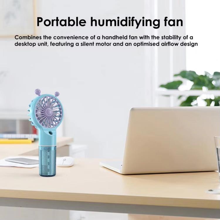 Snail Shaped Handheld Mist Fan Hydrating Portable Rechargeable Mini Fan