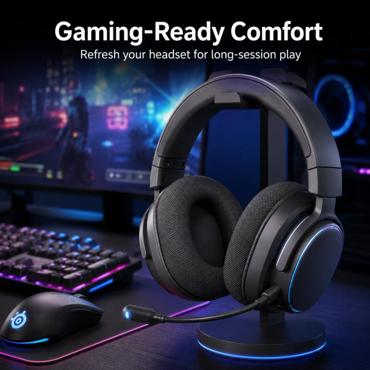 2pcs Replacement Ear Pads  For Steelseries Arctis Pro / Arctis 3 / 5 / 7 Breathable Athletic Mesh Cushions