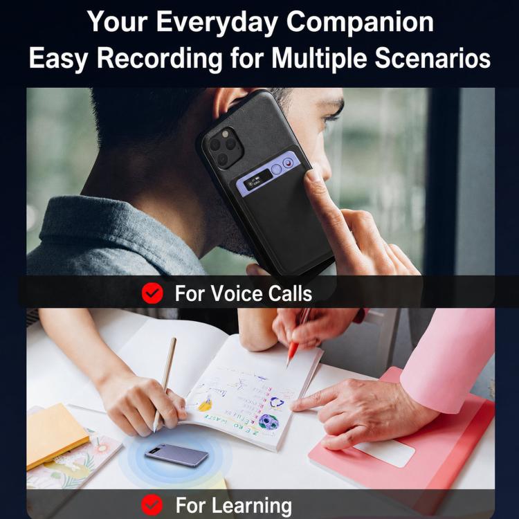 FW920DLT Ultra-Thin Portable Card Voice Recorder AI Text Transcription & Intelligent Summary Audio Recorder, FW920DLT