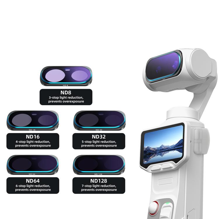 For Insta360 Luna Ultra aMagisn Magnetic Lens Filter, Adj CPL/UV/Black Mist/VND2-32/LPR, Adj CPL/UV/Black Mist/VND2-32, Adj CPL/VND2-32, ND8/16/32/64/128, Adjustable CPL Filter, 1/4 Black Diffusion, LPR, VND2-32, ND8, ND16, ND32, ND64, ND128, 6-Point Star