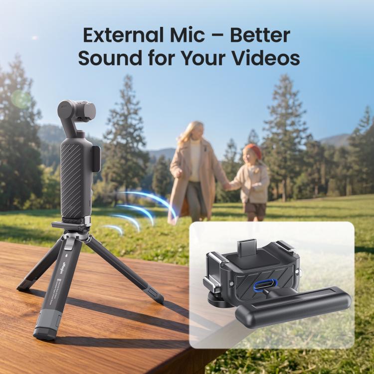 aMagisn Dual-Interface Quick Release Mount for DJI Pocket 4 / 3, Standard Mount, Charging Mount