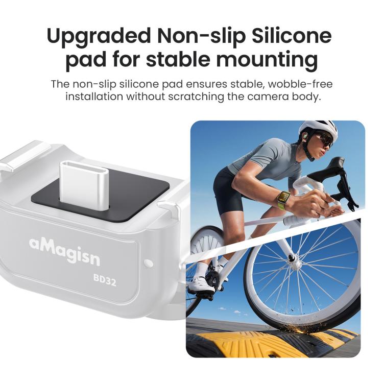 aMagisn Dual-Interface Quick Release Mount for DJI Pocket 4 / 3, Standard Mount, Charging Mount