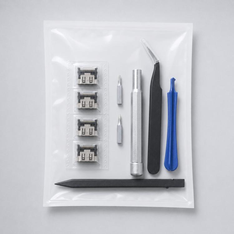 For PS5 Console 4-Piece HDMI Sockets With T8 Screwdriver And Pry Repair Tools Set