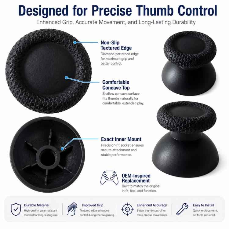 Joystick Cap For PlayStation Portal and PS VR2 Replacement Analog Thumbstick