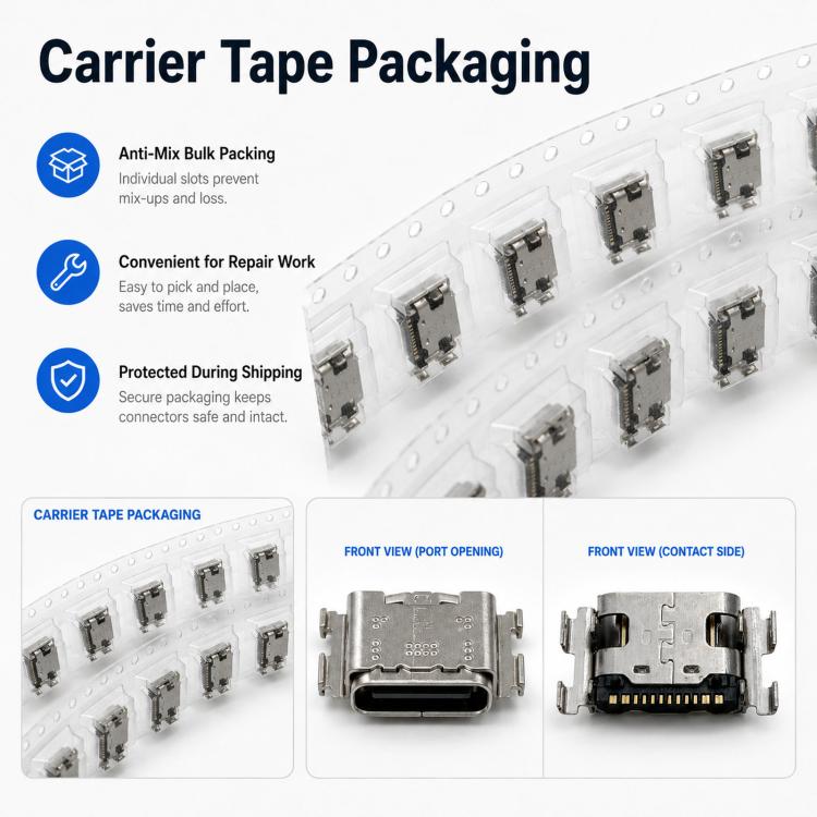 For Switch 2 Pro Controller USB-C Charger Port Socket Dock Connector Repair Part, USB-C Charger Port