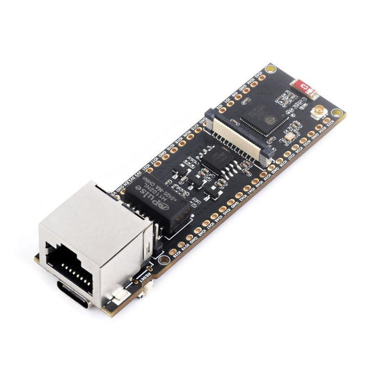 WAVESHARE ESP32-S3 ETH Development Board, 10/100Mbps RJ45 Ethernet Port, Wi-Fi & Bluetooth Support, 240MHz Dual Core Processor, Single Board No Soldered Pin Header, Mainboard+OV5640 Camera No Soldered Pin Header                                         ...