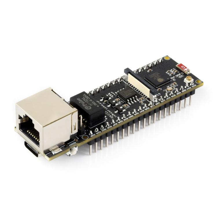 WAVESHARE ESP32-S3 ETH Development Board, 10/100Mbps RJ45 Ethernet Port, Wi-Fi & Bluetooth Support, 240MHz Dual Core Processor, Single Board No Soldered Pin Header, Mainboard+OV5640 Camera No Soldered Pin Header                                         ...