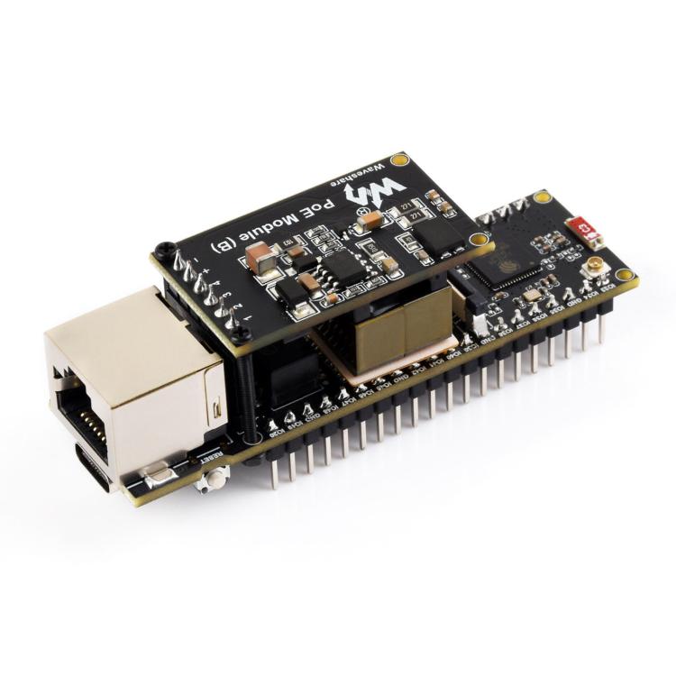 WAVESHARE ESP32-S3 ETH Development Board, 10/100Mbps RJ45 Ethernet Port, Wi-Fi & Bluetooth Support, 240MHz Dual Core Processor, Single Board No Soldered Pin Header, Mainboard+OV5640 Camera No Soldered Pin Header                                         ...