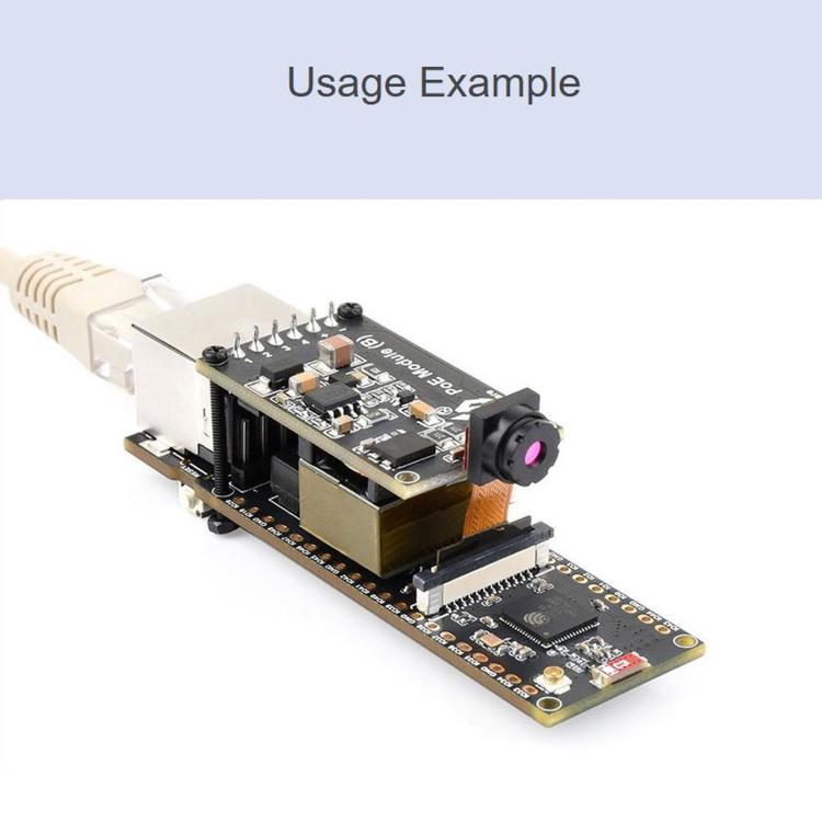 WAVESHARE ESP32-S3 ETH Development Board, 10/100Mbps RJ45 Ethernet Port, Wi-Fi & Bluetooth Support, 240MHz Dual Core Processor, Single Board No Soldered Pin Header, Mainboard+OV5640 Camera No Soldered Pin Header                                         ...