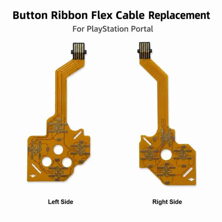 For PlayStation Portal Button Ribbon Flex Cable Replacement Conductive Film Keypad Cable, Left Side, Right Side, Left & Right Side