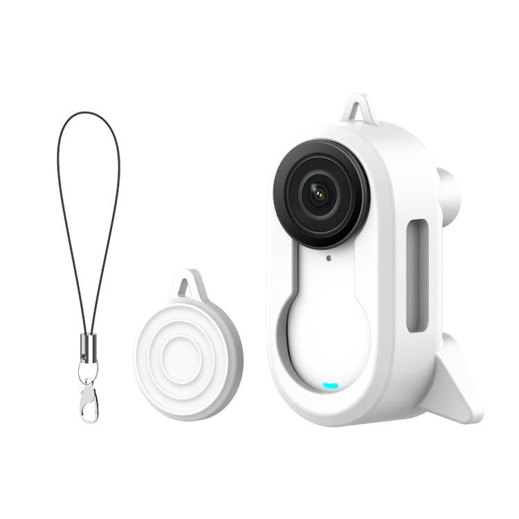 For Insta360 GO 3S & GO 3 Anti-Shake Silicone Case Rocket Brooch Cover With Anti-Lost Lens Cap