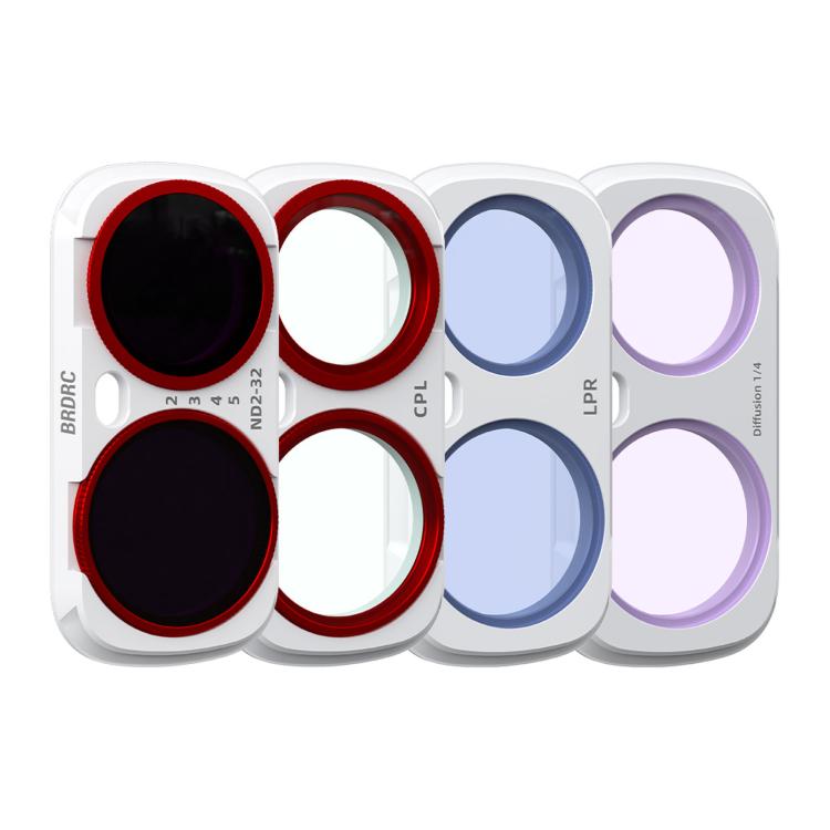 For Insta360 Luna Ultra BRDRC Magnetic Filter, UV Filter, CPL + ND16 + Black Soft Filter, CPL + Black Soft + Adjustable VND Filter, CPL + Black Soft + Anti-Light Pollution + Adjustable VND Filter